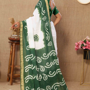 green-white-bandhani-printed-mul-mul-pure-cotton-saree
