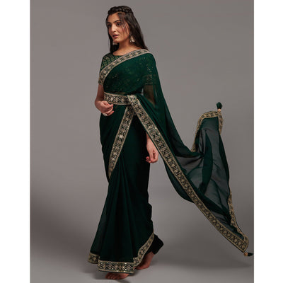 green-sequins-embroidered-border-chinon-saree