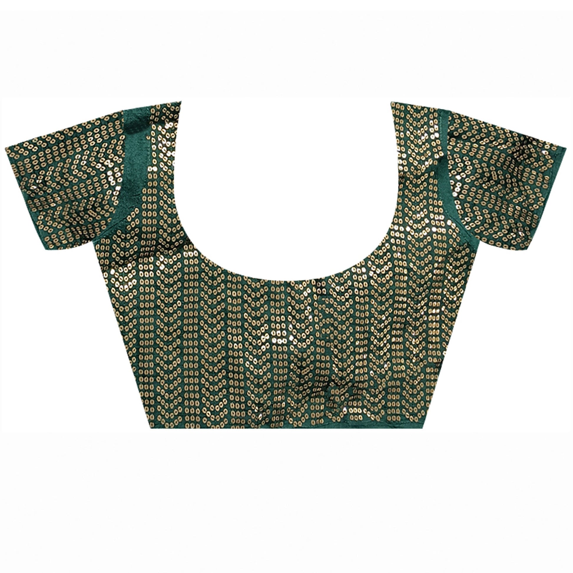 green-printed-with-sequins-border-chiffon-saree