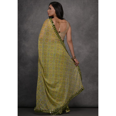 green-foil-printed-with-mirror-work-georgette-saree
