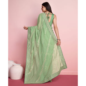 green-floral-sequins-embroidered-organza-saree