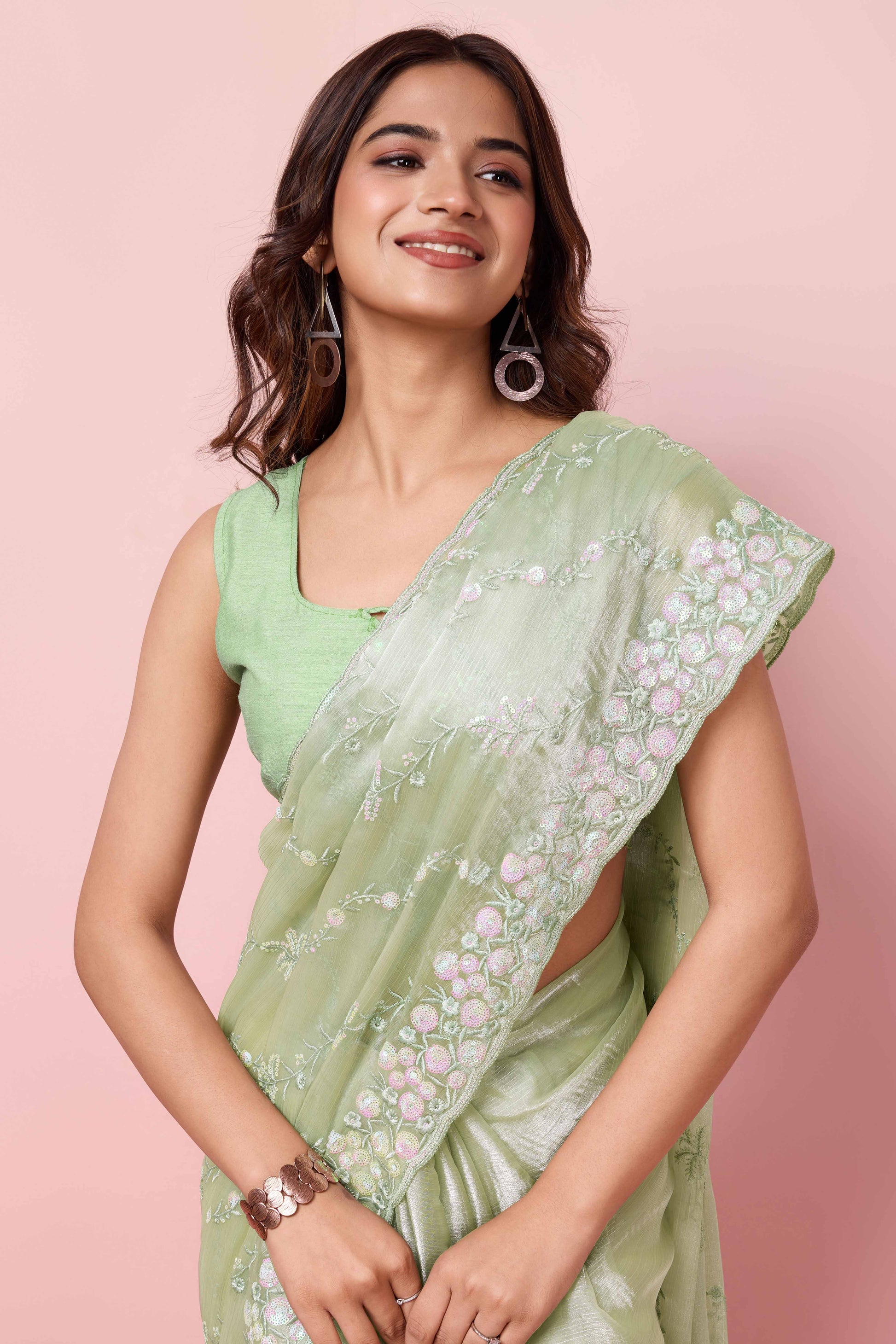 green-floral-sequins-embroidered-burberry-silk-saree
