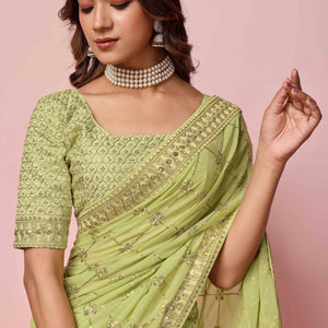 green-sequins-embroidered-georgette-saree-17