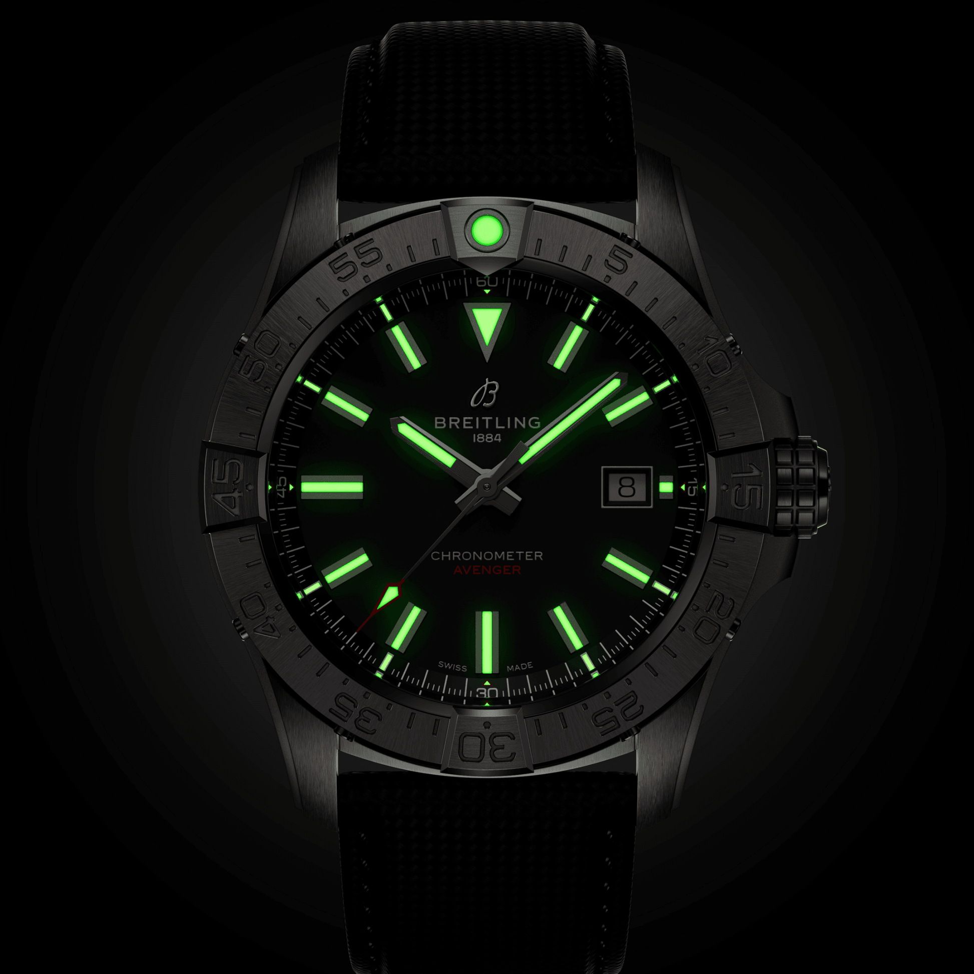 Breitling Avenger Automatic Black Dial Men 42 mm