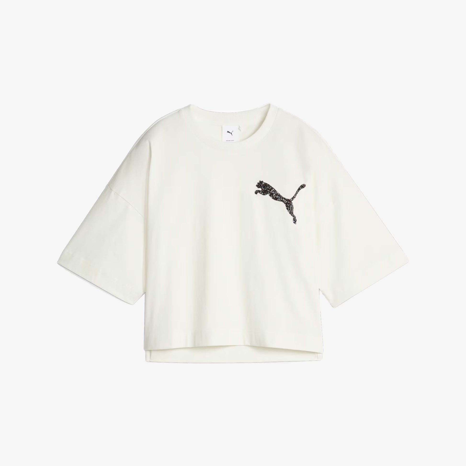 Puma | SWAROVSKI CRYSTALS TEE  { WHITE