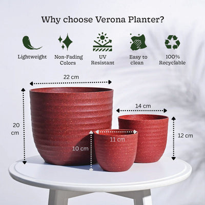 Verona Eco Planter - Set of 3