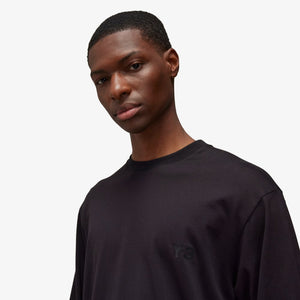 Y-3 | GRAPHIC LONG SLEEVE LONG-SLEEVE TOP { BLACK