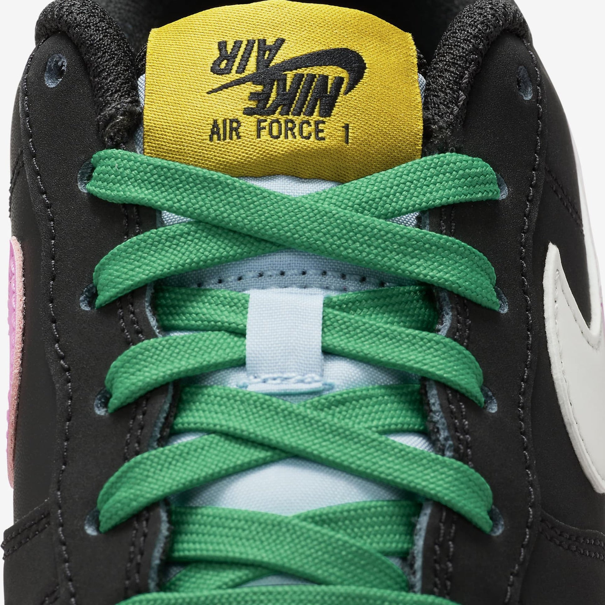Nike | AIR FORCE 1 LV8 2  { BLACK/SUMMIT WHITE-LT ARMORY BLUE