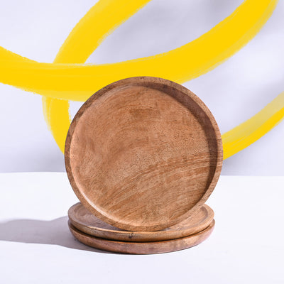 Wooden Plant Tray - Set of 3