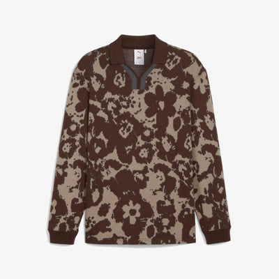 Puma | x PERKS AND MINI RUGBY SHIRT  { DARK CHOCOLATE