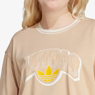 Adidas Originals | BIG LOGO GRAPHIC TEE  { MAGIC BEIGE