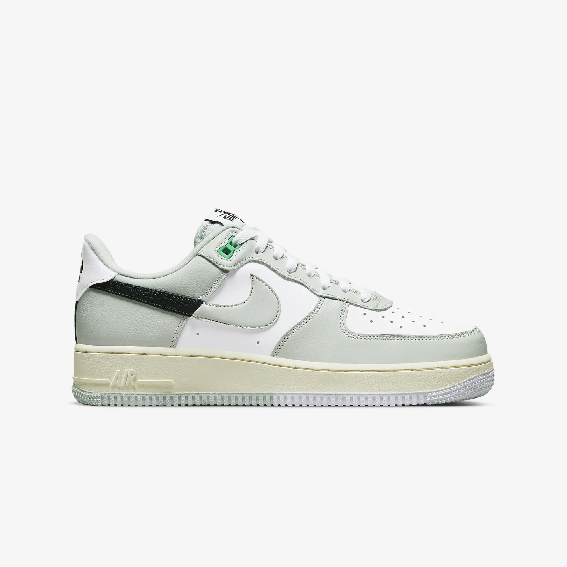 Nike | AIR FORCE 1 '07 LV8 { LIGHT SILVER/BLACK-LIGHT SILVER-WHITE