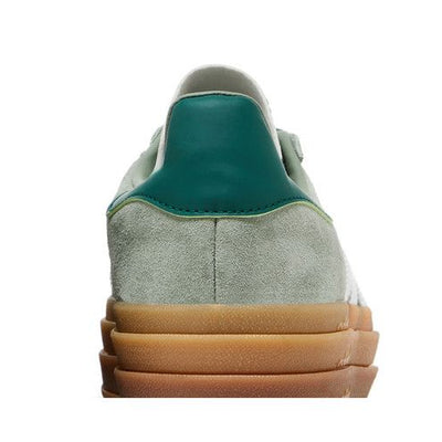 adidas Gazelle Bold Silver Green Gum (Womens)