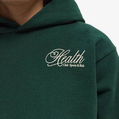 SPORTY & RICH | HEALTH SCRIPT HOODIE { GREEN