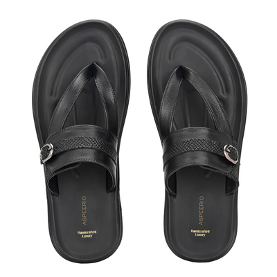 Comet Leather Slippers by Aspeerio
