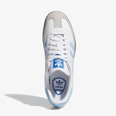 ADIDAS ORIGINALS | SAMBA OG { CLOUD WHITE/CLEAR SKY/BLUE