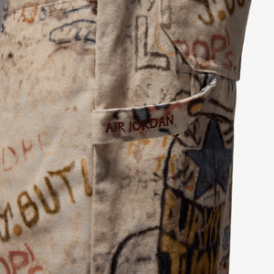 JORDAN | AIR JORDAN PRINTED SHORTS { WHITE