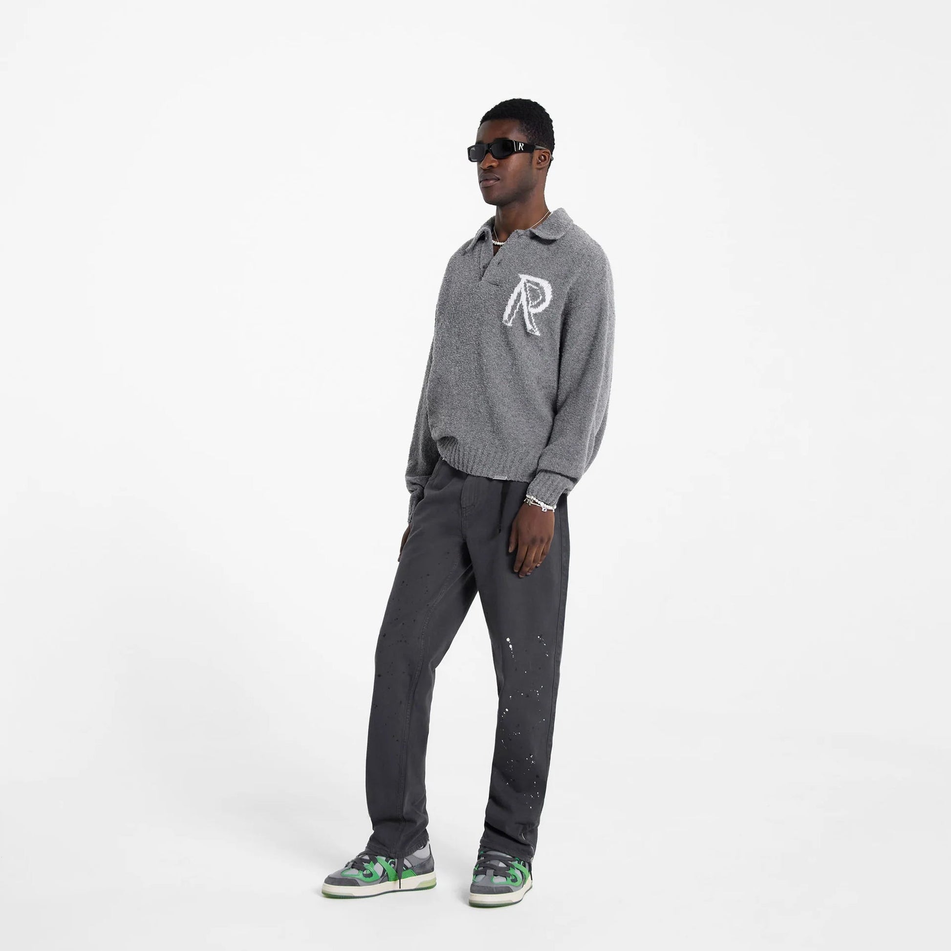 Represent | INITIAL BOUCLE POLO  { GREY