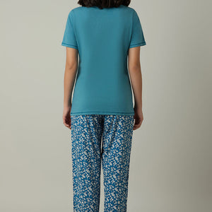 Full Length Pyjama Bottom - Vallarta Ditsy Print