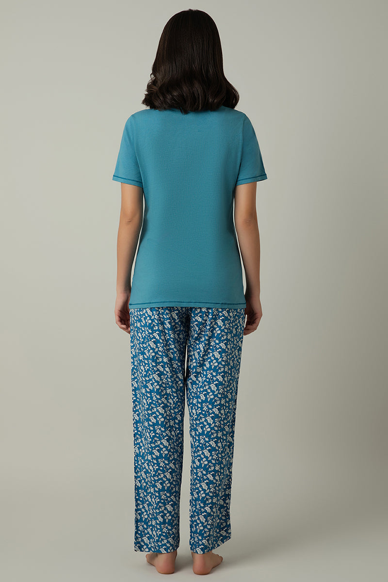 Full Length Pyjama Bottom - Vallarta Ditsy Print