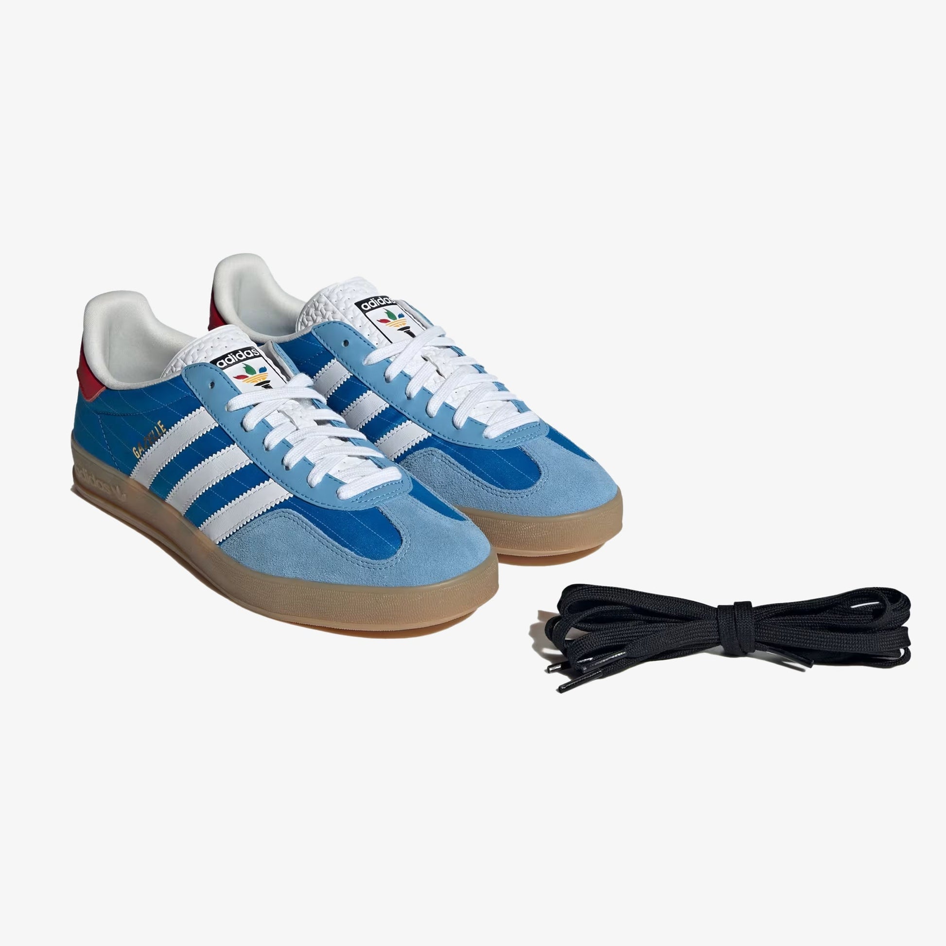 ADIDAS ORIGINALS | GAZELLE INDOOR { BRIGHT BLUE/CLOUD WHITE/GUM