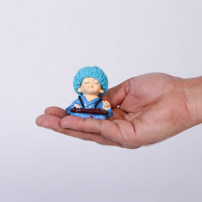Baby Monk With Woolen Cap - Set of 4