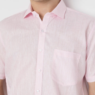 Cotton Linen Half Sleeve Shirt
