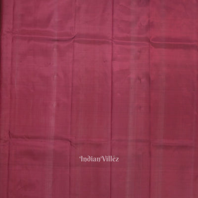 Magenta Floral Motif Designer Katan Banarasi Silk Saree