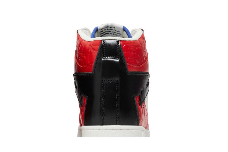A Bathing Ape Bape Sta 88 Mid Red White Blue