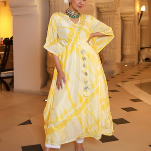 Mango Curve Tie Dye Kaftan Set