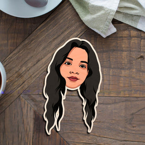 Personalized Caricature Wooden Fridge Magnet