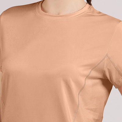 Flaunt Workout Tee - Cafe Creme