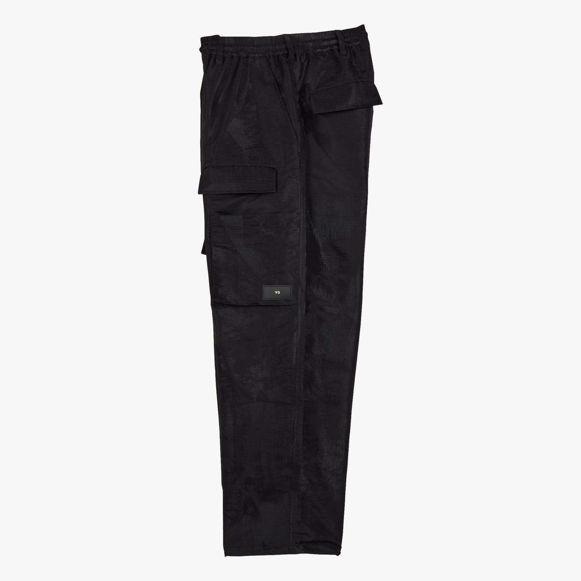 Y-3 | LINED JACQUARD RIPSTOP PANTS  { BLACK