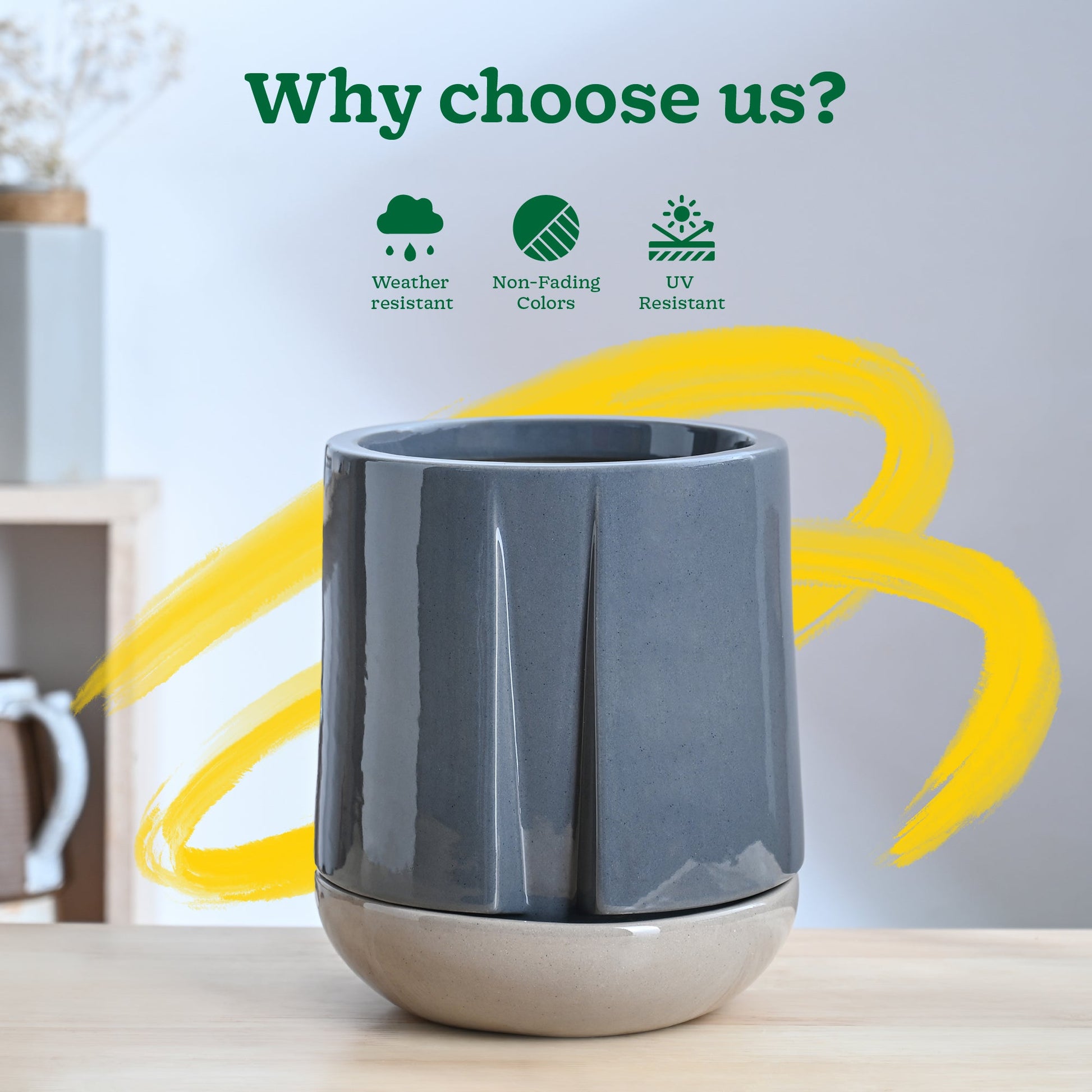 Moonlight Drama Ceramic Planter