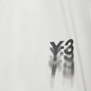 Y-3 | GRAPHIC SHORT SLEEVE TEE  { OWHITE