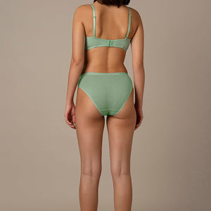 All Day Comfort Non-padded & Non-wired Bra - Greyed Jade
