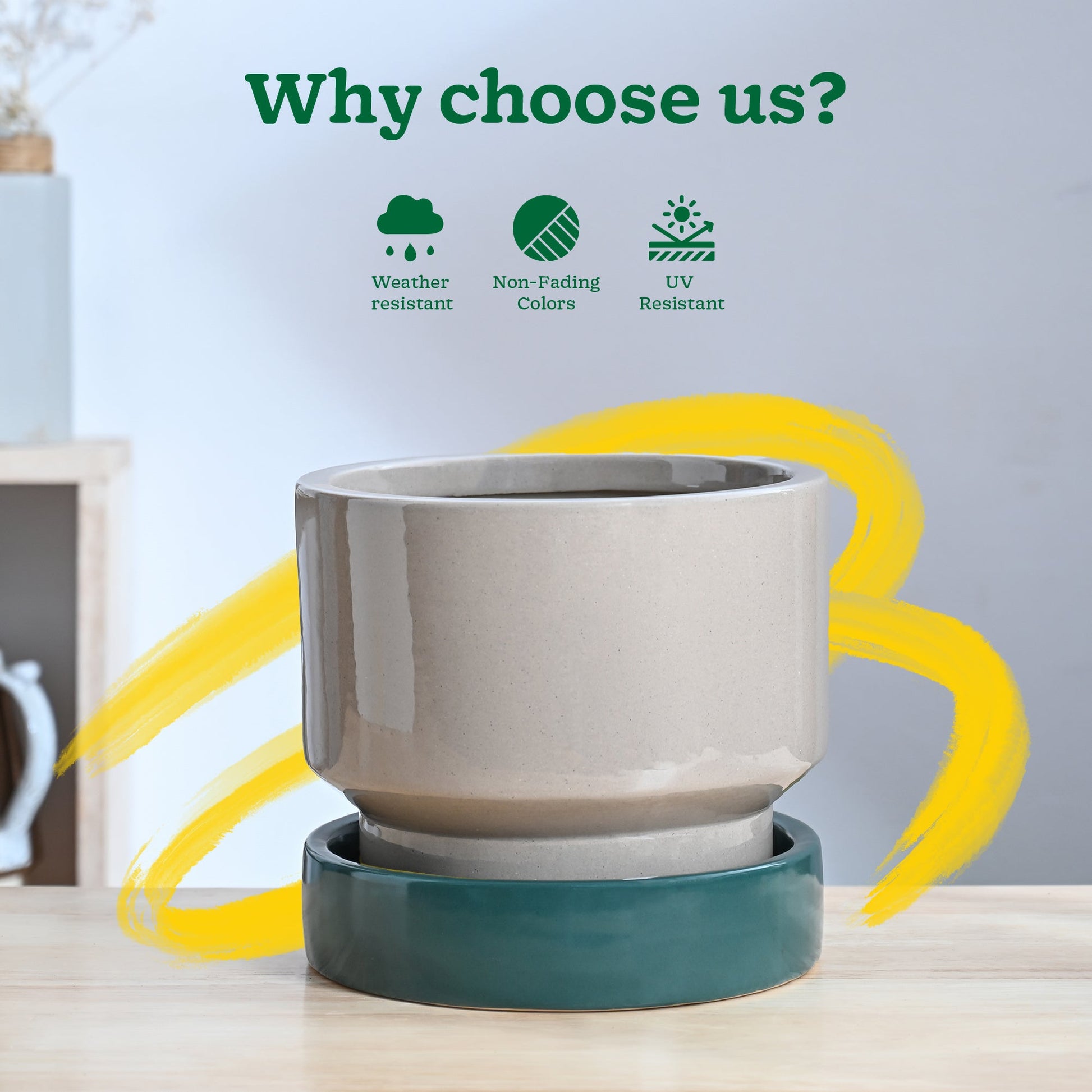 Soothing Rains Ceramic Planters