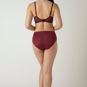 Luxe Support Non-Padded Wired Bra  - Windsor Wine