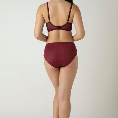 Luxe Support Non-Padded Wired Bra  - Windsor Wine
