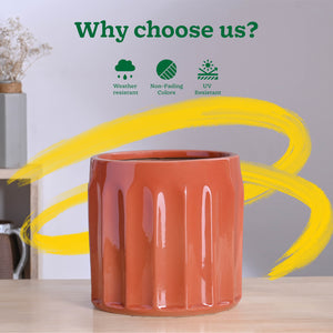 Blushing Sun Ceramic Planter