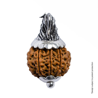Adiyogi Pendant (8 Mukhi Nepali  Rudraksha) With Chain