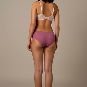 Simply Soft Padded Non-Wired Cotton Bra - Pink Floral Print