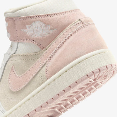 JORDAN | AIR JORDAN 1 MID SE { COCONUT MILK/LEGEND PINK-SAIL