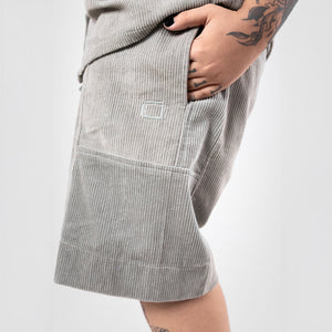 SUPERKICKS | CORDUROY SHORTS { SLATE GREY