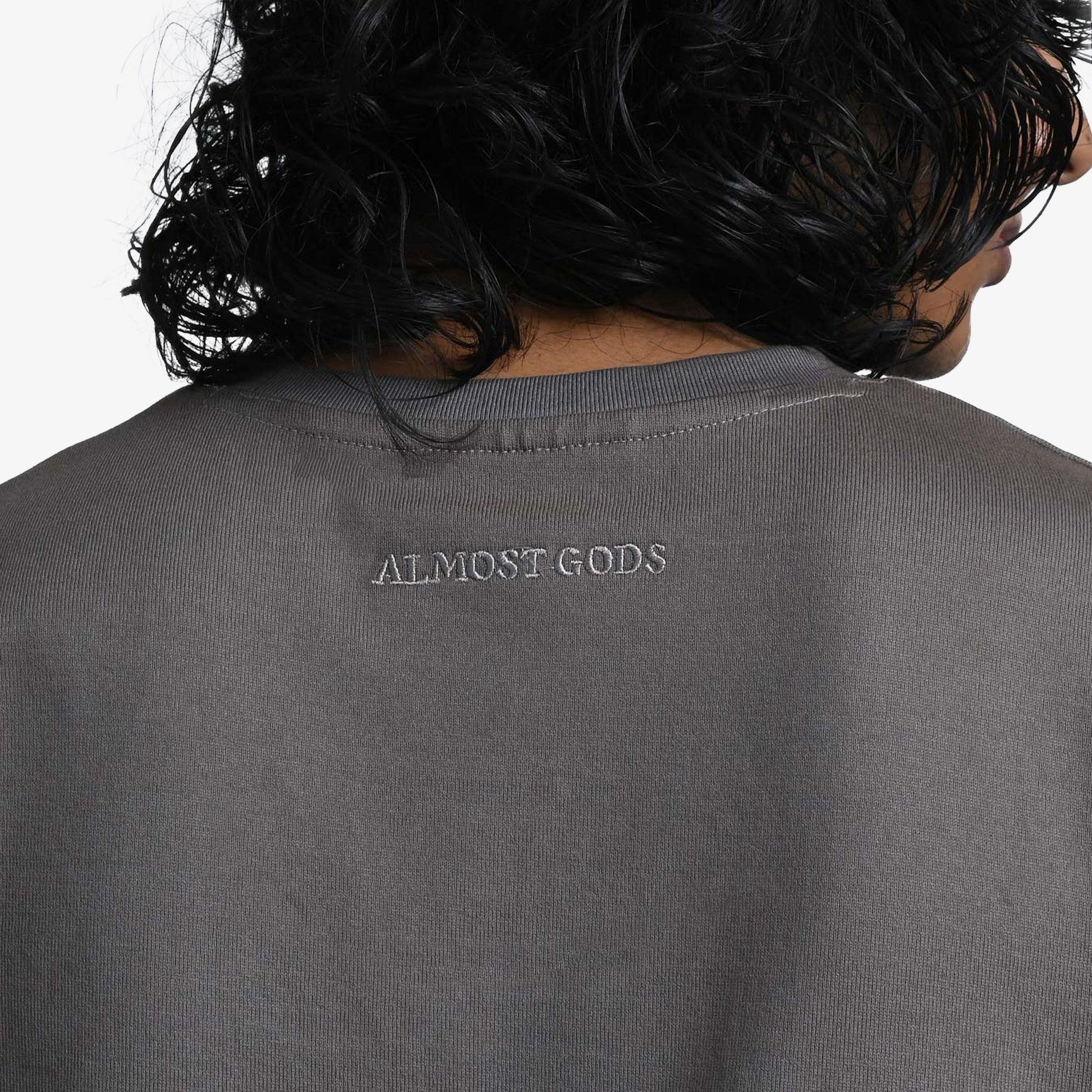 ALMOST GODS | ALPHA CROSS TEE IN DIP { DYE GREY