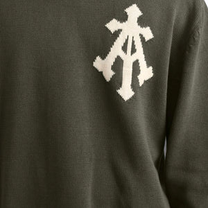 ALMOST GODS | ALPHA CROSS KNIT SWEATER { OLIVE