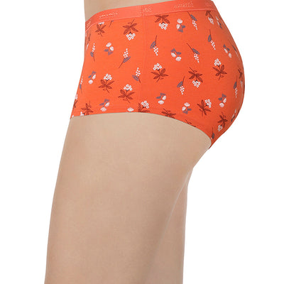 Printed Low Rise Assorted Boyshorts (Pack of 2 Colors & Prints May Vary)