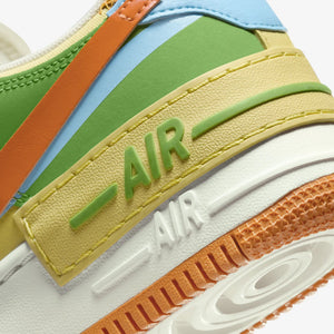 Nike | AIR FORCE 1 SHADOW  { COCONUT MILK/MONARCH-AQUARIUS BLUE