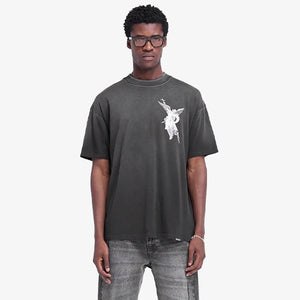 REPRESENT | ARCHANGEL T-SHIRT { STAINED BLACK