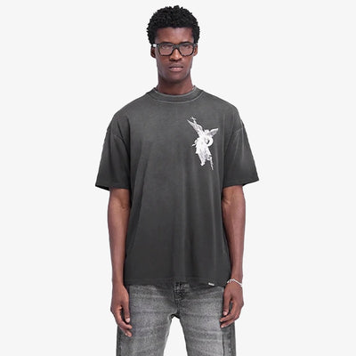 REPRESENT | ARCHANGEL T-SHIRT { STAINED BLACK